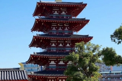 Japan, Osaka, Shitenno-ji Tempel, Fünfstöckige Pagode