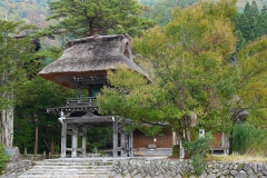 Japan, UNESCO Welterbedorf Shirakawago, Myozenji-Tempel