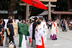 Japan, Tokio, Meiji-Schrein, Traditionelle Hochzeit
