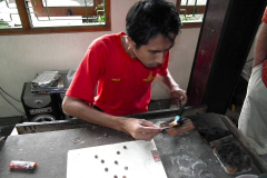 Java, Yogjakarta, Silber-Filigrantechnik