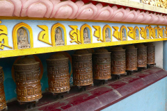 Nepal, Kathmandu, Tempelanlage Swayambhunath, Gebetsmühlen