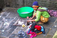 Nepal, Kathmandu, Öffentlicher Waschplatz