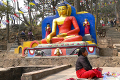 Nepal, Kathmandu, Tempelanlage Swayambhunath