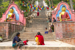 Nepal, Kathmandu, Tempelanlage Swayambhunath