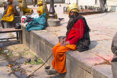 Nepal, Kathmandu, Durbar Square, Sadhu