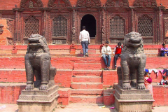 Nepal, Kathmandu, Durbar Square, Nava Durga-Tempel
