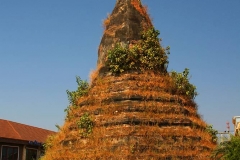 Laos, Vientiane, That Dam, Schwarze Stupa