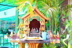 Laos, Vientiane, Geisterhäuschen