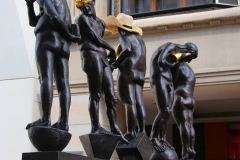 Leipzig, Skulptur Unzeitgemäße Zeitgenossen