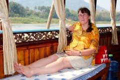 Laos, Fahrt auf dem Mekong nach Luang Prabang