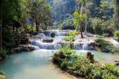 Laos, Luang Prabang, Kuang Si Wasserfall