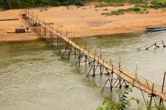 Laos, Luang Prabang, Bambusbrücke