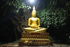 Laos, Luang Prabang, Wat Aham, Nachtaufnahme