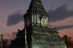 Laos, Luang Prabang, Wat Phramahathat, Nachtaufnahme