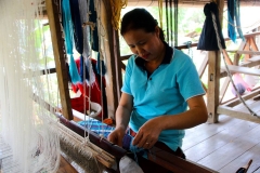 Laos, Luang Prabang, Ock Pop Tok Seidenweberei
