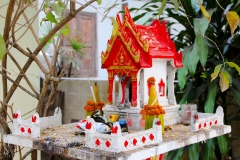 Laos, Luang Prabang, Geisterhäuschen