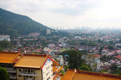 Malaysia, Penang, Blick über Penang vom Kek-Lok-Si-Tempel