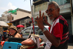 Malaysia, Trishaw-Fahrt durch Penang