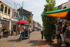Malaysia, Trishaw-Fahrt durch Penang