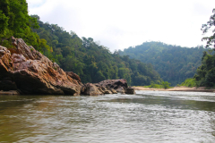 Malaysia, Taman Negara Nationalpark, Bootsfahrt zu einem Einheimischendorf