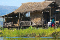 Myanmar, Dorf am Inle-See