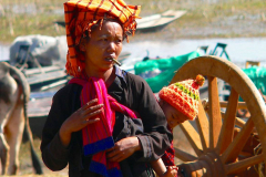 Myanmar, Inle-See, Taung Tho Markt, Volksgruppe Pa-O