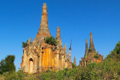 Myanmar, Indein-Dorf, Shwe Indein Pagodenkomplex