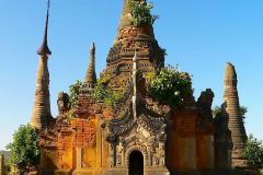Myanmar, Indein-Dorf, Shwe Indein Pagodenkomplex