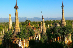 Myanmar, Indein-Dorf, Shwe Indein Pagodenkomplex