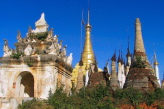 Myanmar, Indein-Dorf, Shwe Indein Pagodenkomplex