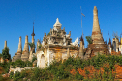 Myanmar, Indein-Dorf, Shwe Indein Pagodenkomplex