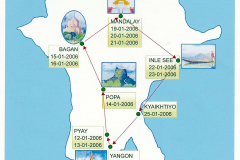Die Stationen unserer Myanmar-Rundreise