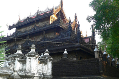 Myanmar, Mandalay, Shwenandaw Kyaung Kloster Goldener Palast