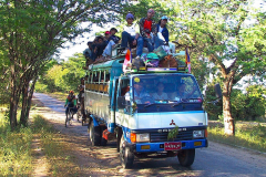 Myanmar, Begegnungen unterwegs auf unserer Fahrt zum Mount Popa
