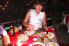 Myanmar, Ngapali Beach, Abendessen bei Best Friend