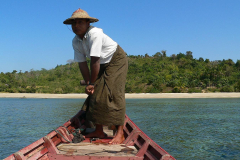 Myanmar, Ngapali Beach, Wir fahren mit dem Boot hinaus