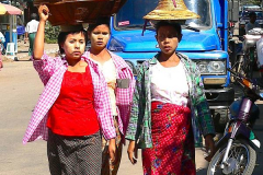 Myanmar, Pyay, Markt