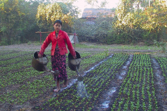 Myanmar, Sri Ksetra, Besuch eines Dorfes