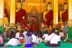 Myanmar, Yangon, Shwedagon Pagode