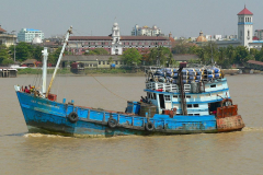 Myanmar, Yangon, Yangon River
