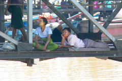 Myanmar, Yangon, Hafen