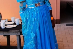 Namibia, Otjiwarongo, Herero-Frau in Tracht