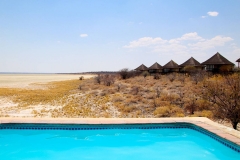 Namibia, Etosha Nationalpark, Salzpfanne, Onkoshi Camp