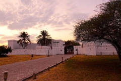 Namibia, Etosha Nationalpark, Fort Namutoni, Abendstimmung