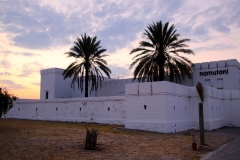 Namibia, Etosha Nationalpark, Fort Namutoni, Abendstimmung
