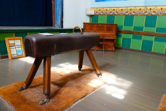 Namibia, Kolmannskuppe, Turnhalle mit Theaterbühne