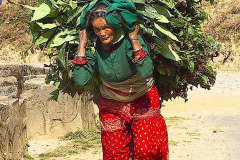 Nepal, Begegnungen unterwegs nach Bungamati