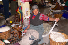 Nepal, Begegnungen unterwegs nach Bungamati, Besuch einer Spinnerei und Weberei