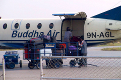 Nepal, Flug mit Buddha Air nach Bharatpur in den Chitwan-Nationalpark