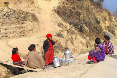 Nepal, Begegnungen unterwegs nach Daman